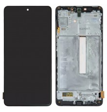 Дисплей для Samsung M536 Galaxy M53, черный, с рамкой, Original (PRC)