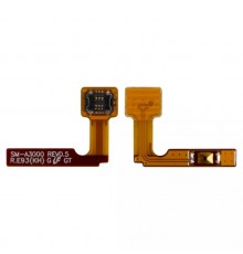 Шлейф для Samsung A300F Galaxy A3, A300FU Galaxy A3, A300H Galaxy A3, кнопки включения, с компонентами