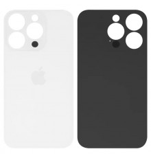 Задняя панель корпуса для iPhone 14 Pro, белая, не нужно снимать стекло камеры, big hole