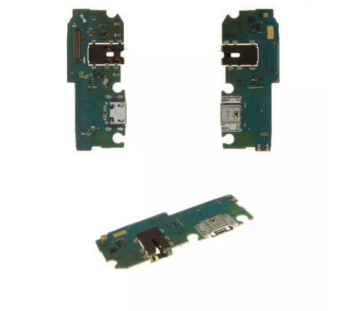 Шлейф для Samsung A022F Galaxy A02, коннектора зарядки, коннектора наушників, мікрофона, плата зарядки, Original (PRC)