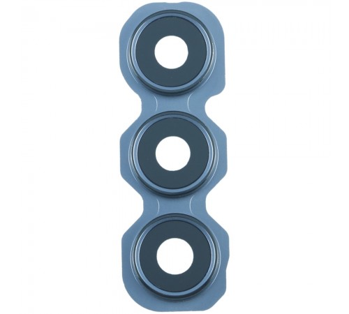 Стекло камеры для Samsung A356 Galaxy A35 5G, A556 Galaxy A55, голубое, с рамкой