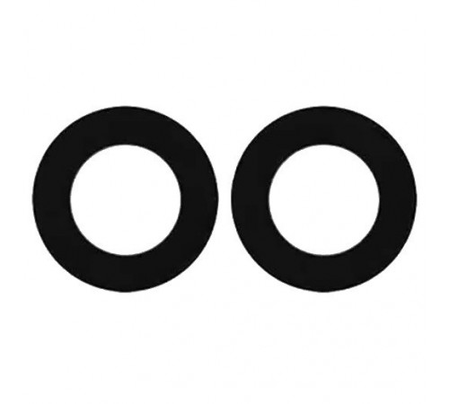 Стекло камеры для Samsung A042 Galaxy A04e, черное, без рамки, комплект 2шт.