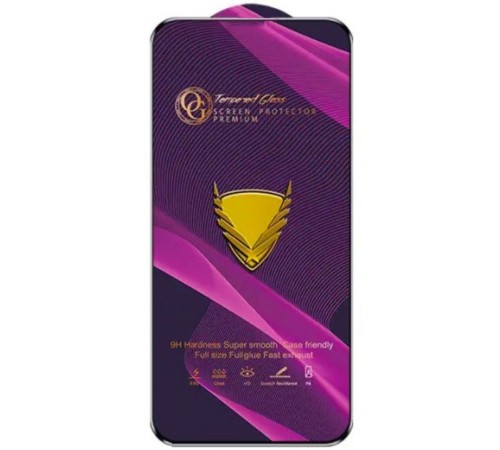 Захисне скло для Huawei Honor X8 / X8a 4G / X30i / Honor 90 Lite / Nova Y90, сумісне з чохлом, Full Glue, без упаковки, чорний 