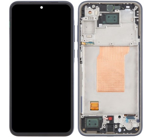 Дисплей для Samsung A356 Galaxy A35 5G, синий (Navi), с рамкой, Original