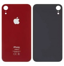 Задняя панель корпуса для iPhone XR, красная, не нужно снимать стекло камеры, big hole