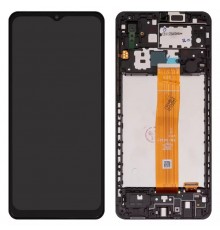 Дисплей для Samsung A022F Galaxy A02, чорний, з рамкою, Original (PRC), SM-A022F V01