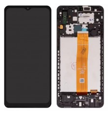 Дисплей для Samsung A022F Galaxy A02, черный, с рамкой, Original (PRC), SM-A022F V01