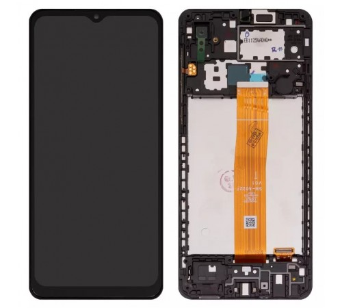 Дисплей для Samsung A022F Galaxy A02, черный, с рамкой, Original (PRC), SM-A022F V01