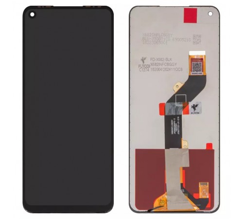 Дисплей для Tecno Camon 16, Camon 16 SE, Pova, Spark 6; Infinix Hot 10 (X682), Note 8i (X683), черный, без рамки, FLYCDI
