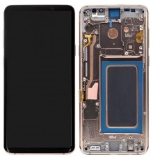 Дисплей для Samsung G965 Galaxy S9 Plus, золотистый (Sunrise Gold), с рамкой, Copy (TFT)