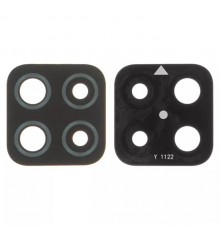 Стекло камеры для Samsung A225 Galaxy A22, черное, без рамки