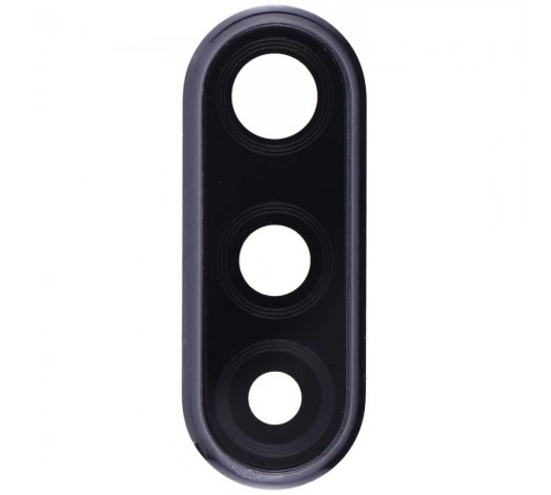 Скло камери для Huawei P30 Lite, чорне (Midnight Black), з рамкою, 24 Мп